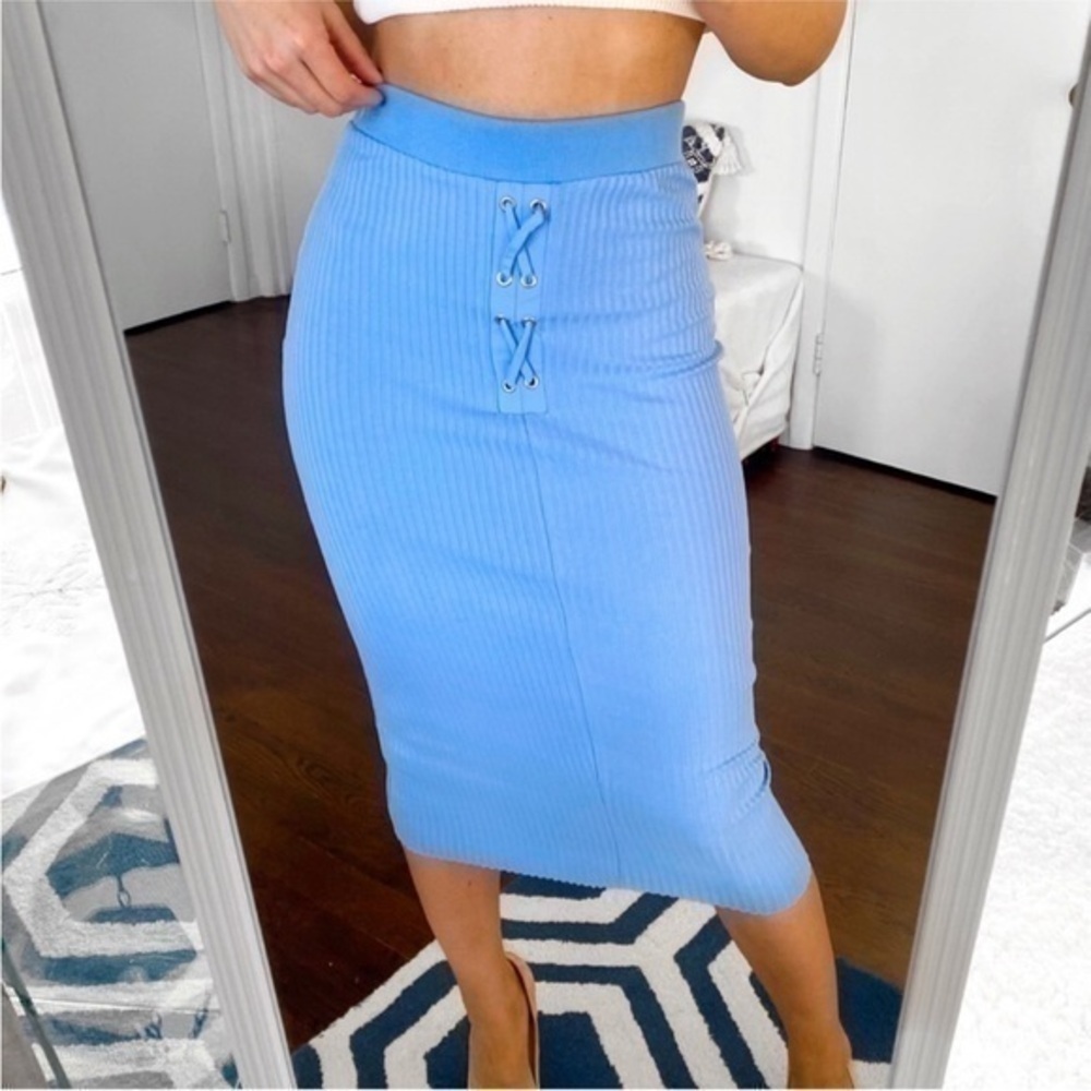 Zara Set 2 piece ribbed top and skirt 0858/818